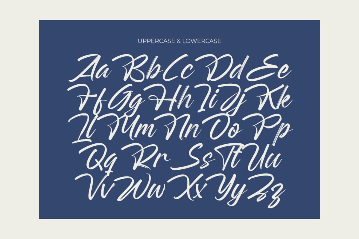 Rangdak Morattes - Bold Brush Type Font font preview 15