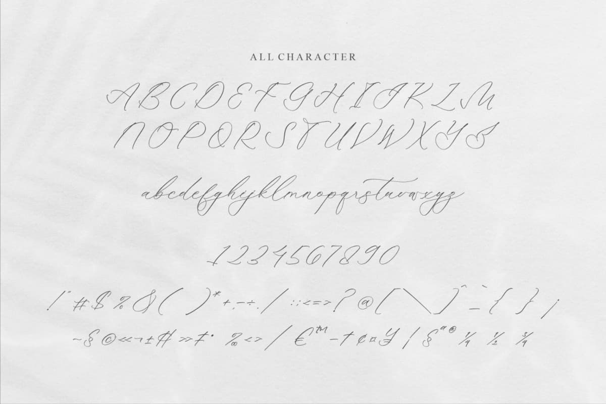 Harttenly Mondise - Luxury Script Font font preview 13