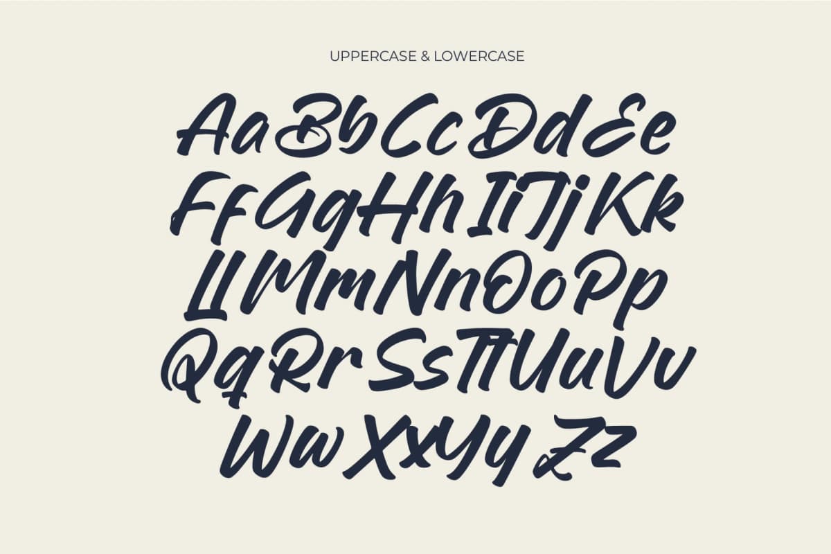 Preview 12 for Geralty Retturn - Bold Handwritten Font Type