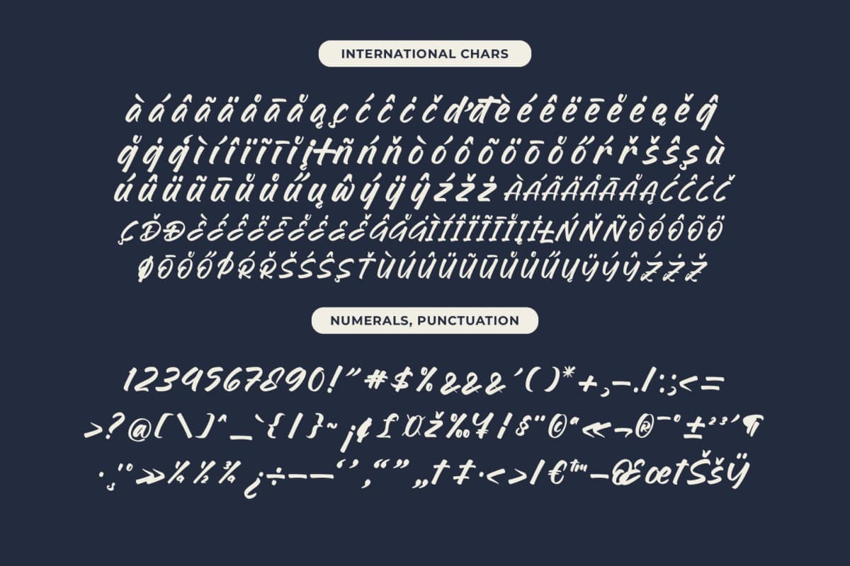 Preview 19 for Geralty Retturn - Bold Handwritten Font Type