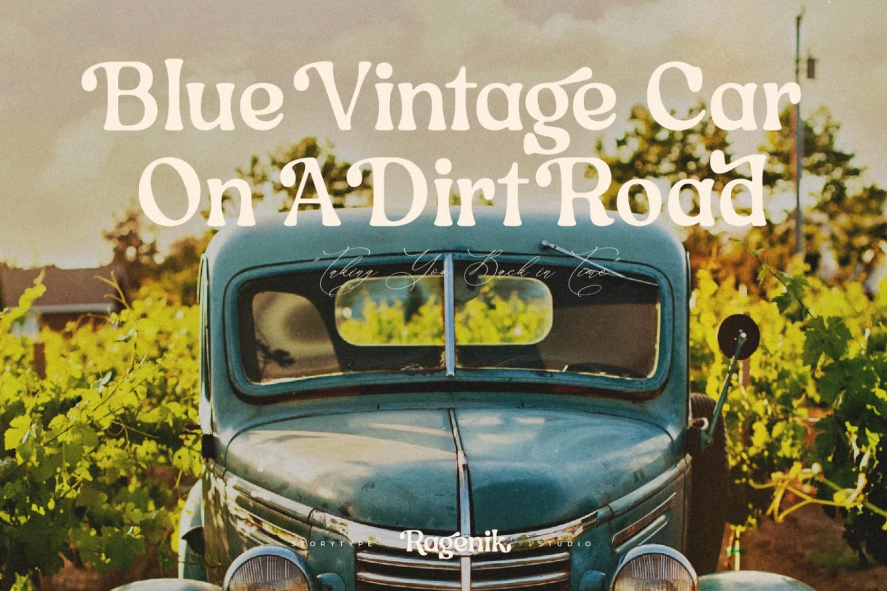 Preview 4 for Ragenik - Retro Serif Font