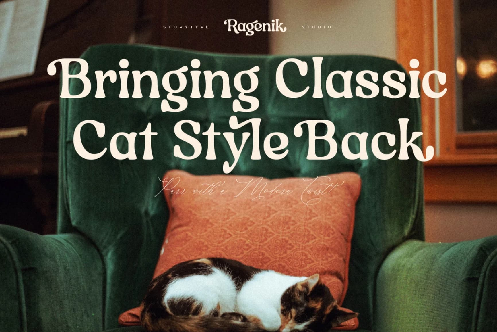 Preview 2 for Ragenik - Retro Serif Font