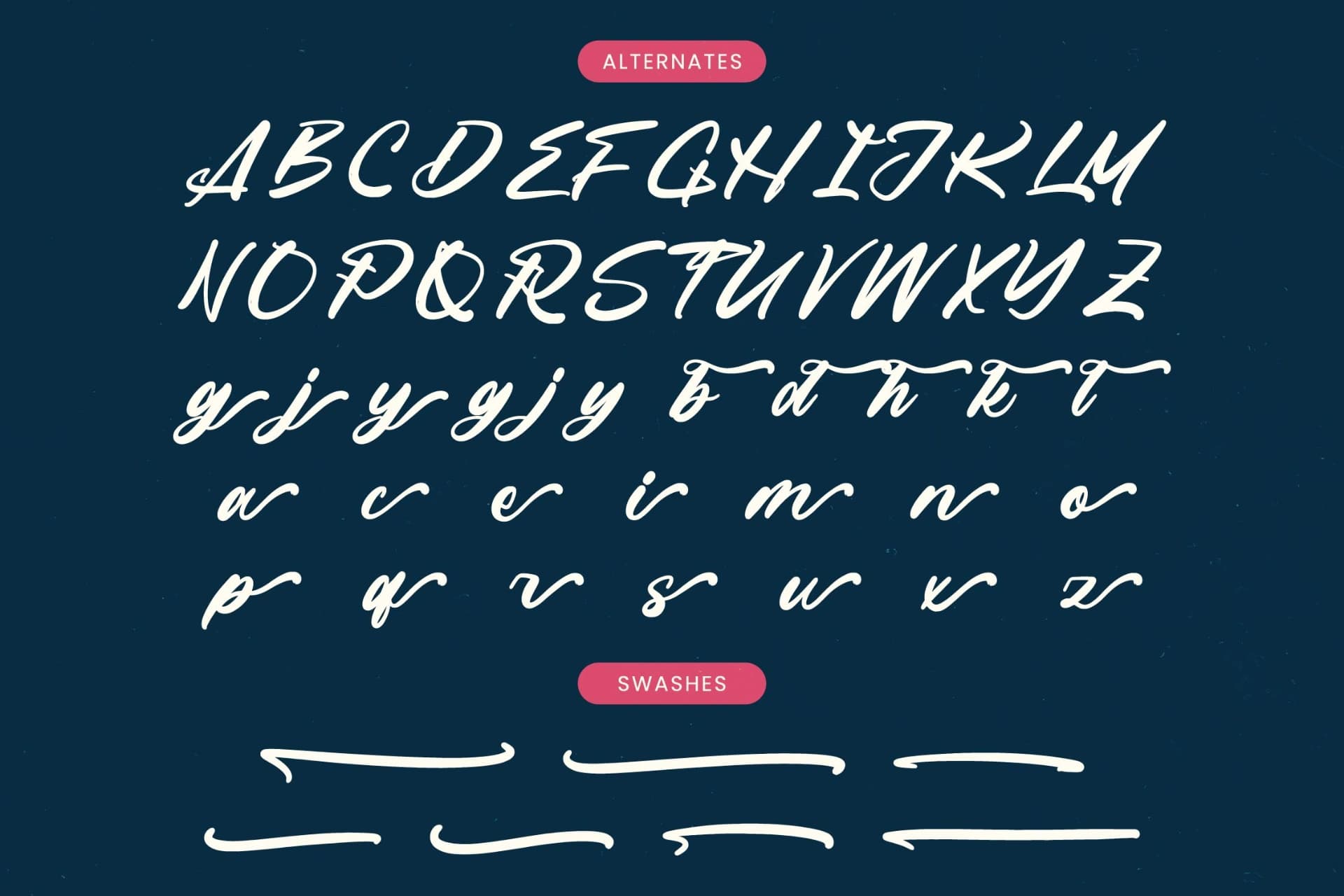 Preview 19 for Mountain Silent - Modern Brush Font