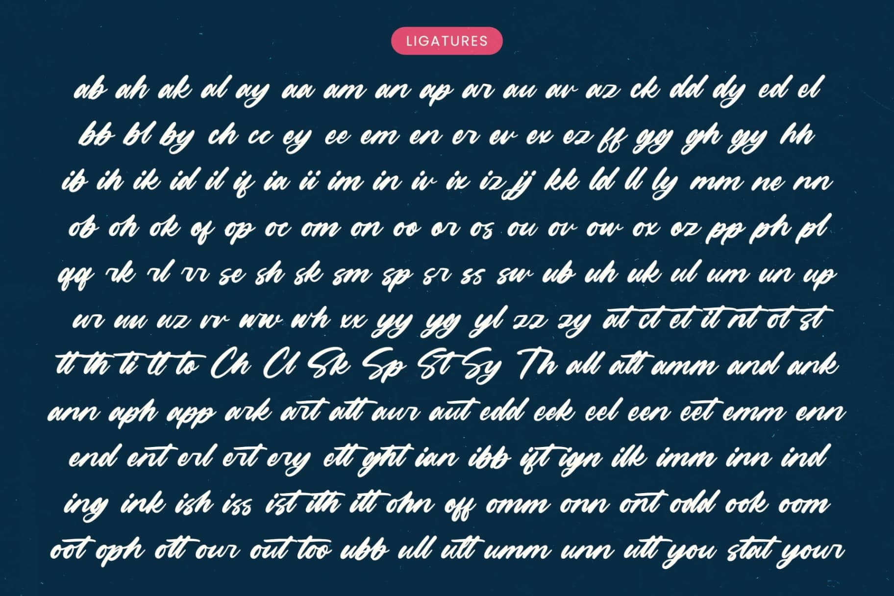 Preview 18 for Mountain Silent - Modern Brush Font