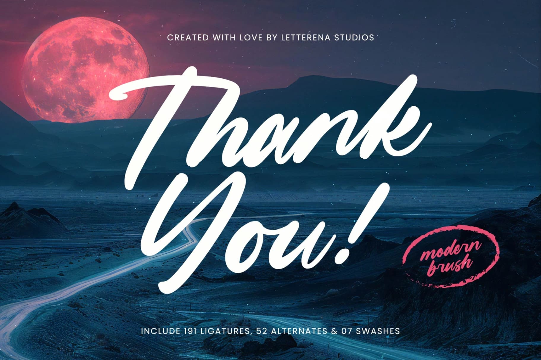 Preview 20 for Mountain Silent - Modern Brush Font