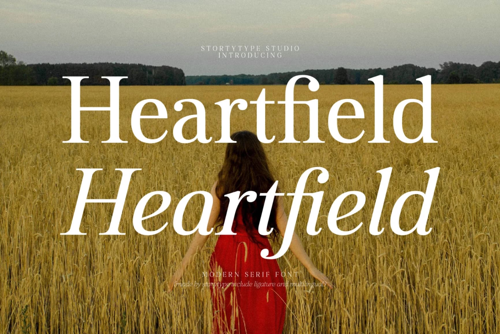 Preview of Heartfield - Modern Serif Font font
