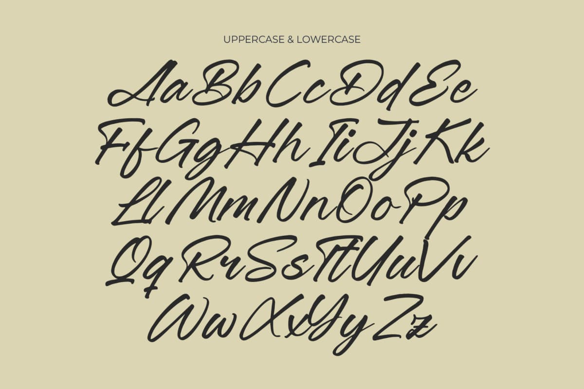 Jonthay Stattera - Modern Script Font Type font preview 14