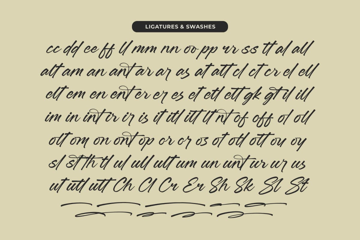 Jonthay Stattera - Modern Script Font Type font preview 18