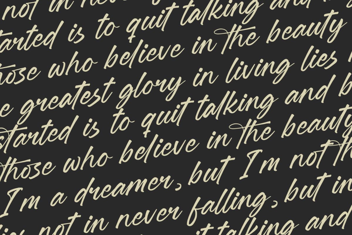 Jonthay Stattera - Modern Script Font Type font preview 17