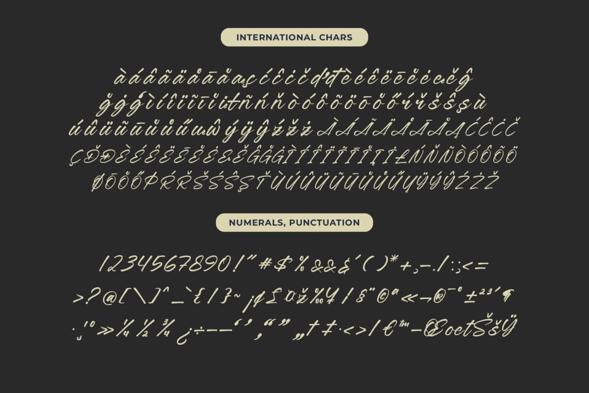 Jonthay Stattera - Modern Script Font Type font preview 19