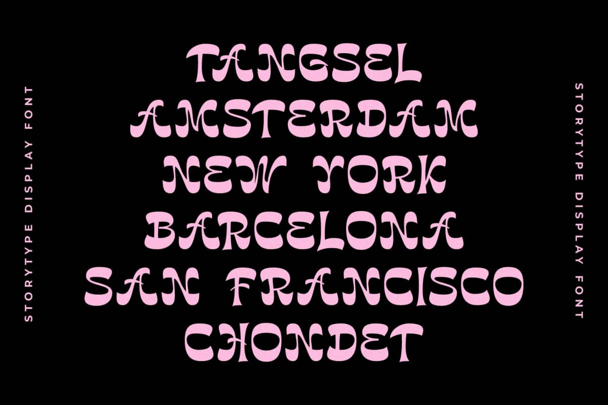Plinko - Display Font font preview 4