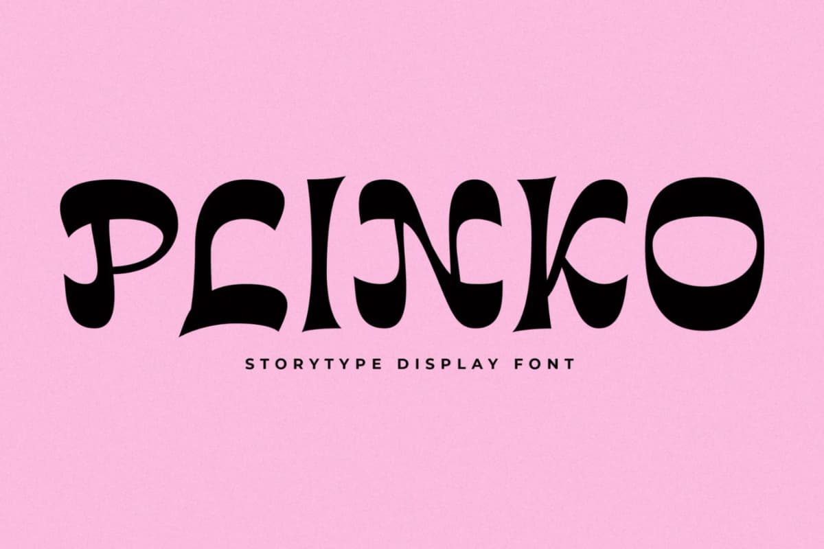 Plinko - Display Font font preview 1