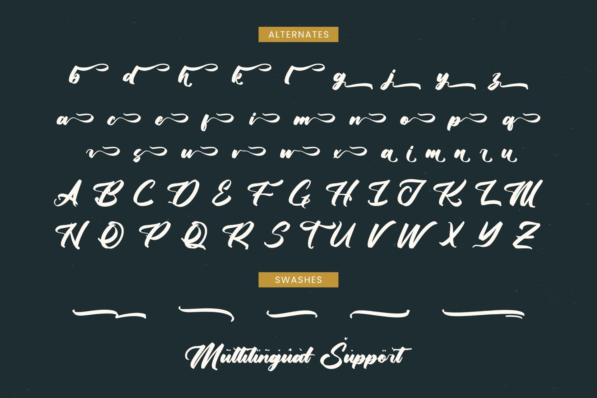 Preview 19 for Yulinta Satin - Bold Calligraphy Font