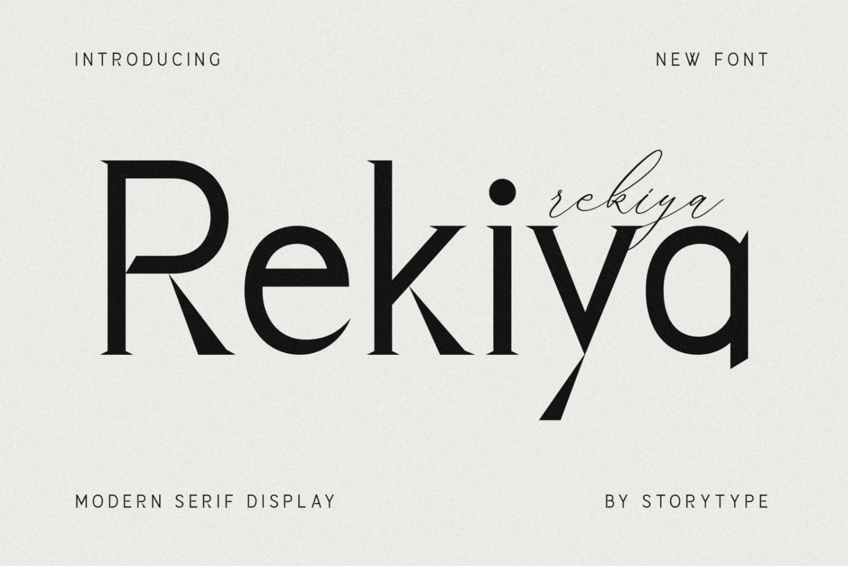 Preview of Rekiya - Modern Serif Display Font font