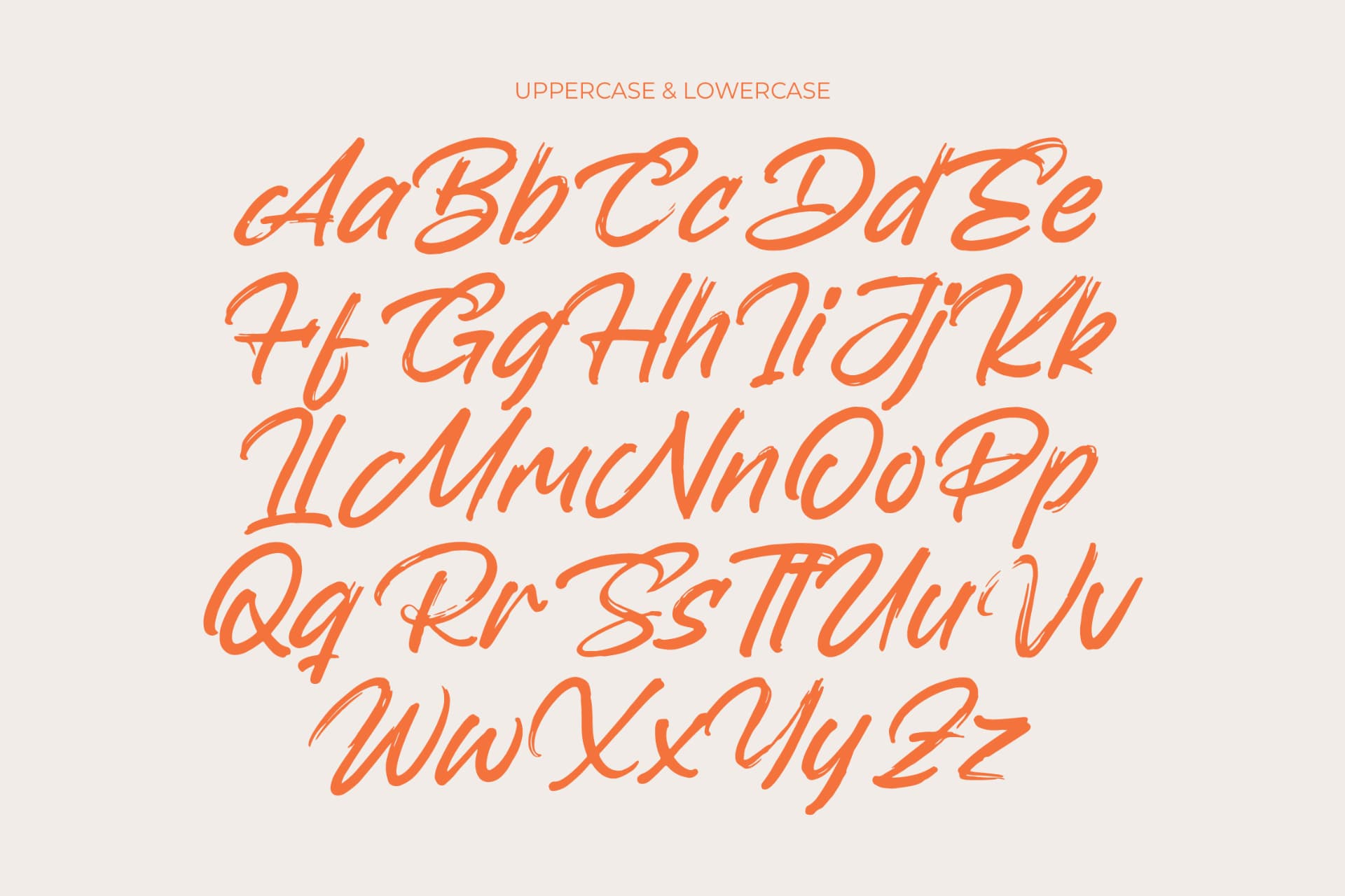 Preview 9 for Backline Marker - Texture Brush Font