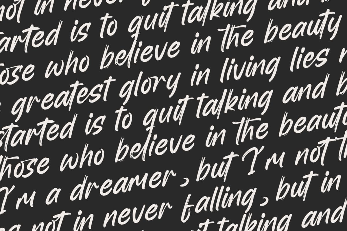 Backline Marker - Texture Brush Font font preview 17