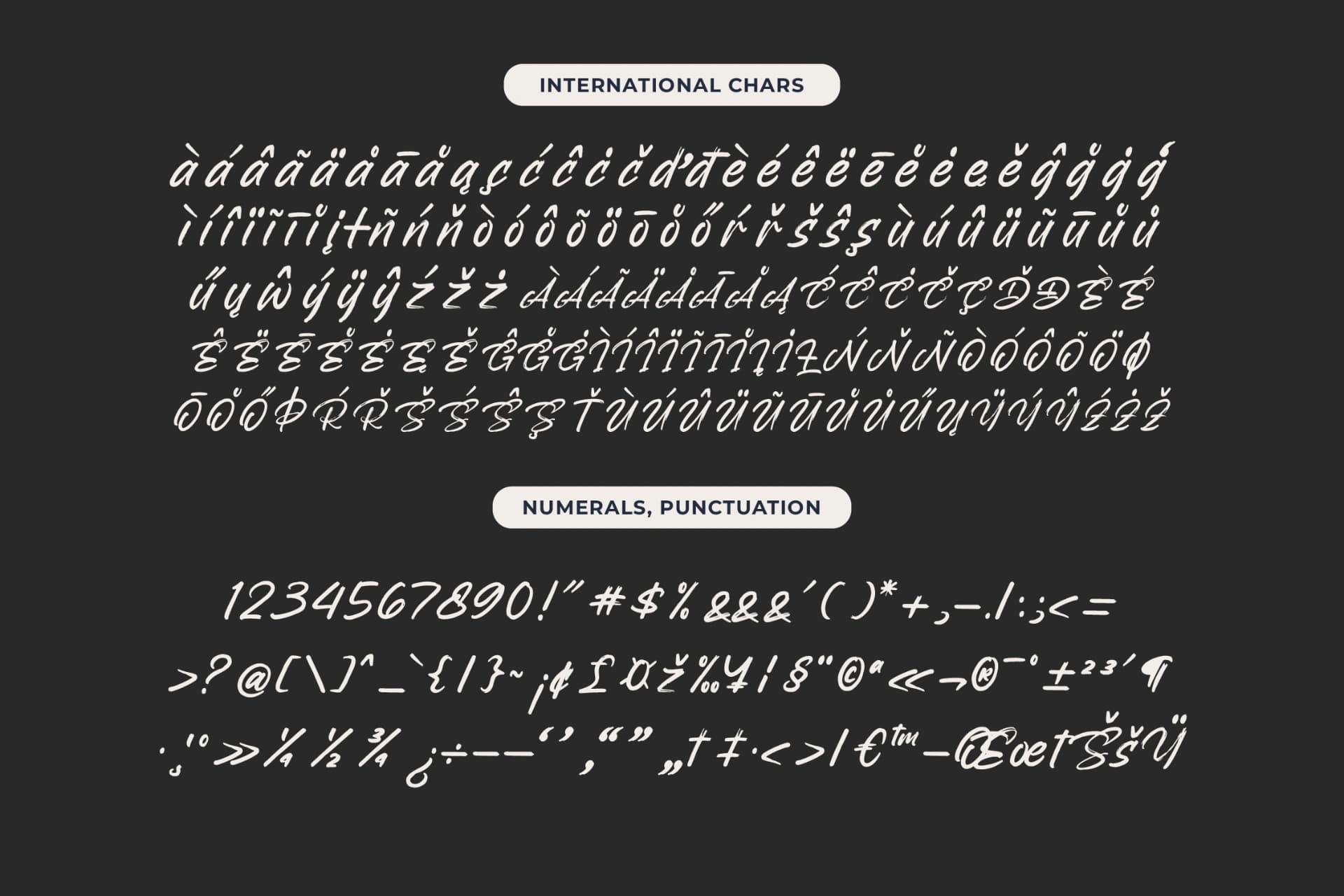 Preview 19 for Backline Marker - Texture Brush Font