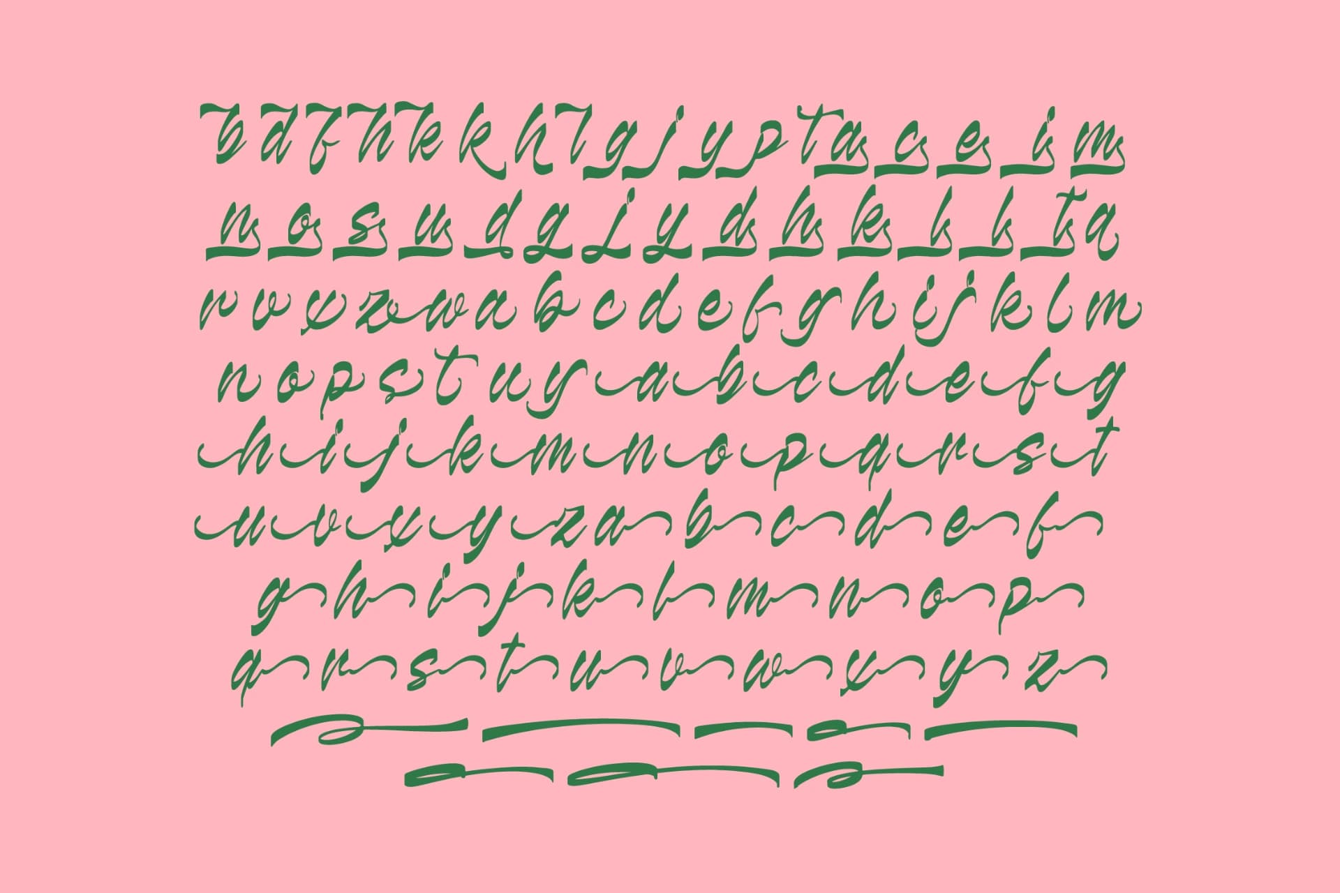 Preview 14 for Kabetha Shelyne - Bold Calligraphy Font