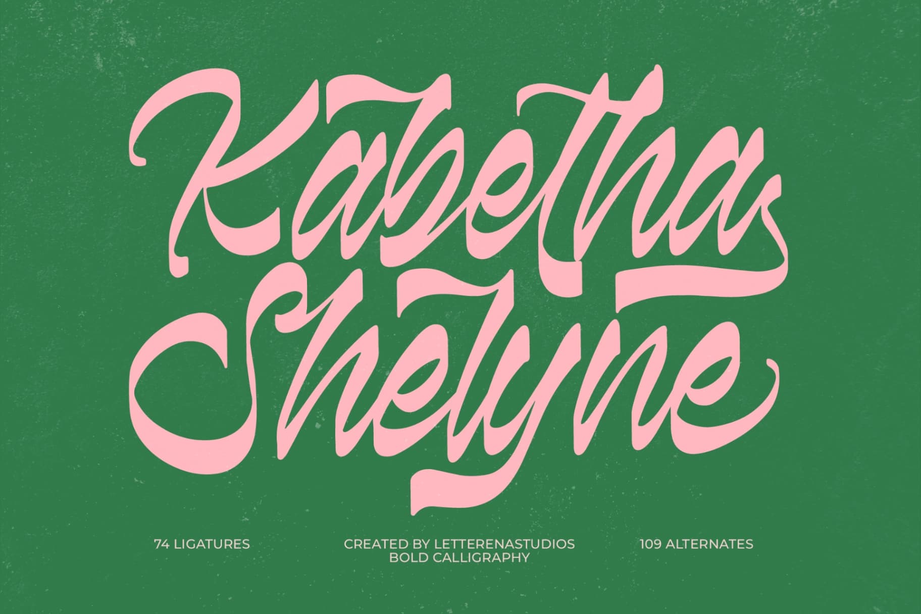Preview of Kabetha Shelyne - Bold Calligraphy Font font