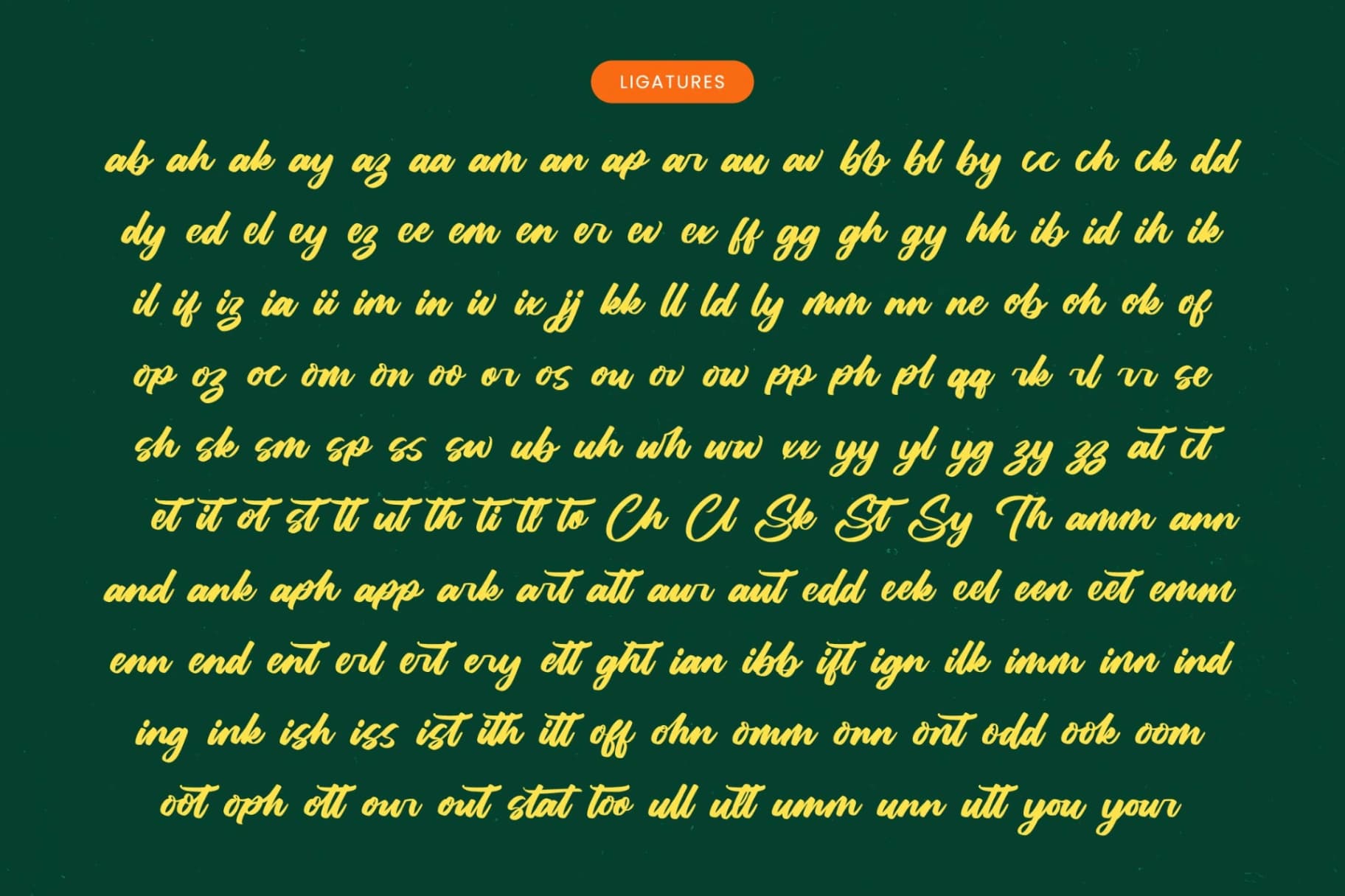 Preview 17 for Hunting Gather - Bold Handwritten Font