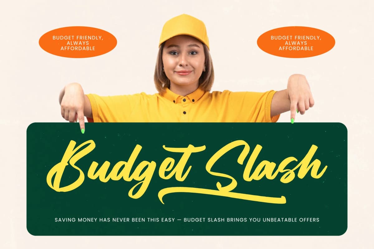 Hunting Gather - Bold Handwritten Font font preview 10