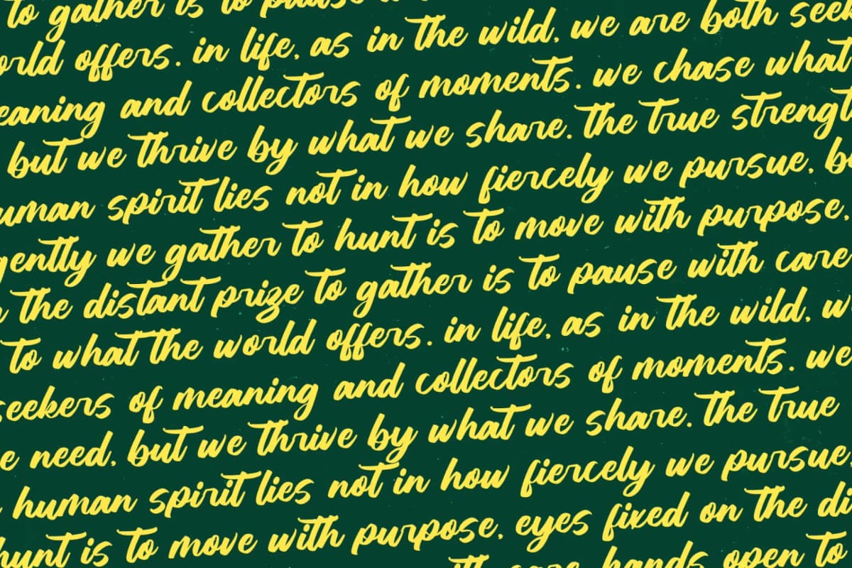 Hunting Gather - Bold Handwritten Font font preview 15