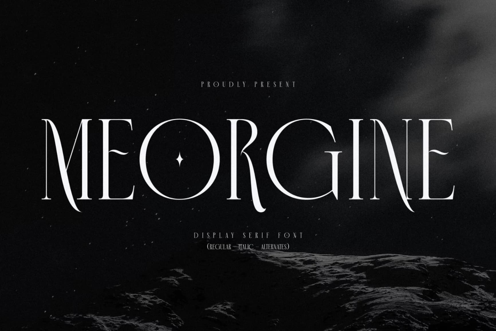 Preview of Meorgine - Display Serif Font font