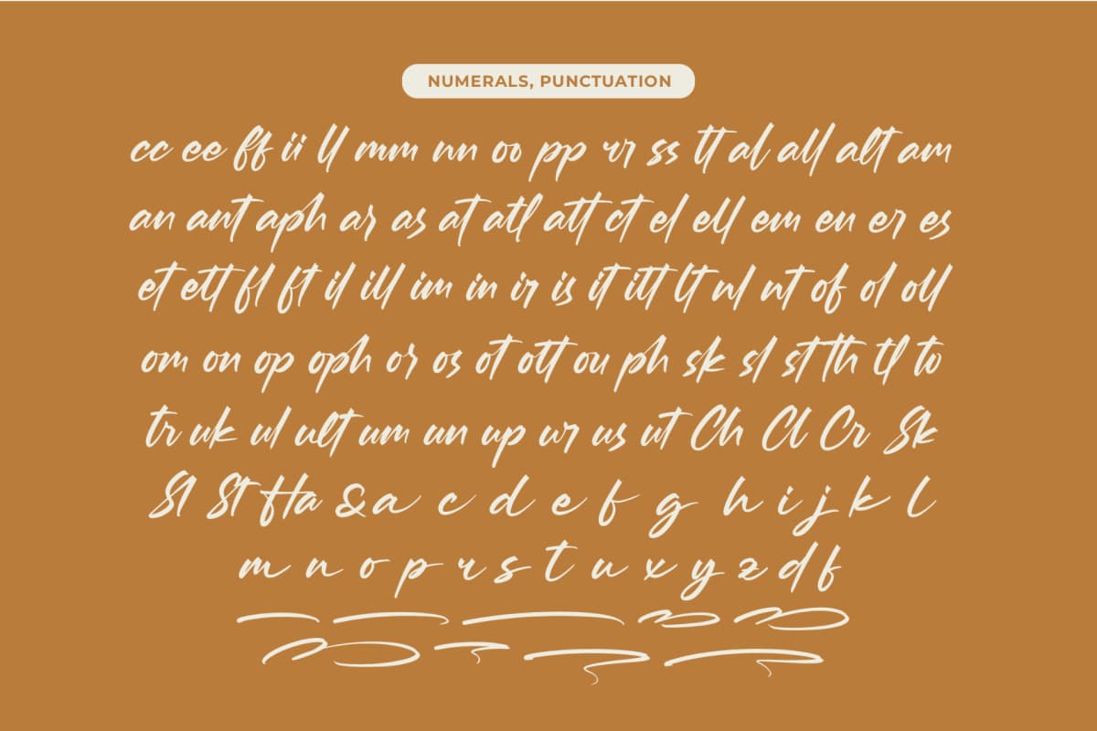 Ratlesa Skottalle - Bold Handwritten Font Type font preview 18