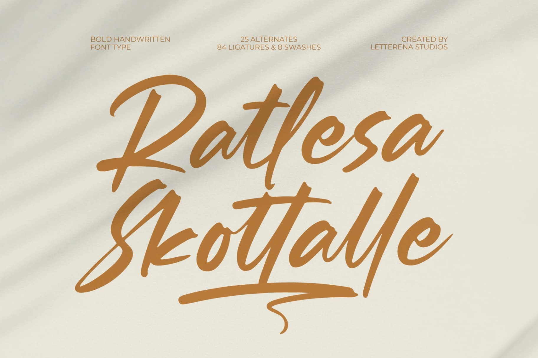 Preview of Ratlesa Skottalle - Bold Handwritten Font Type font