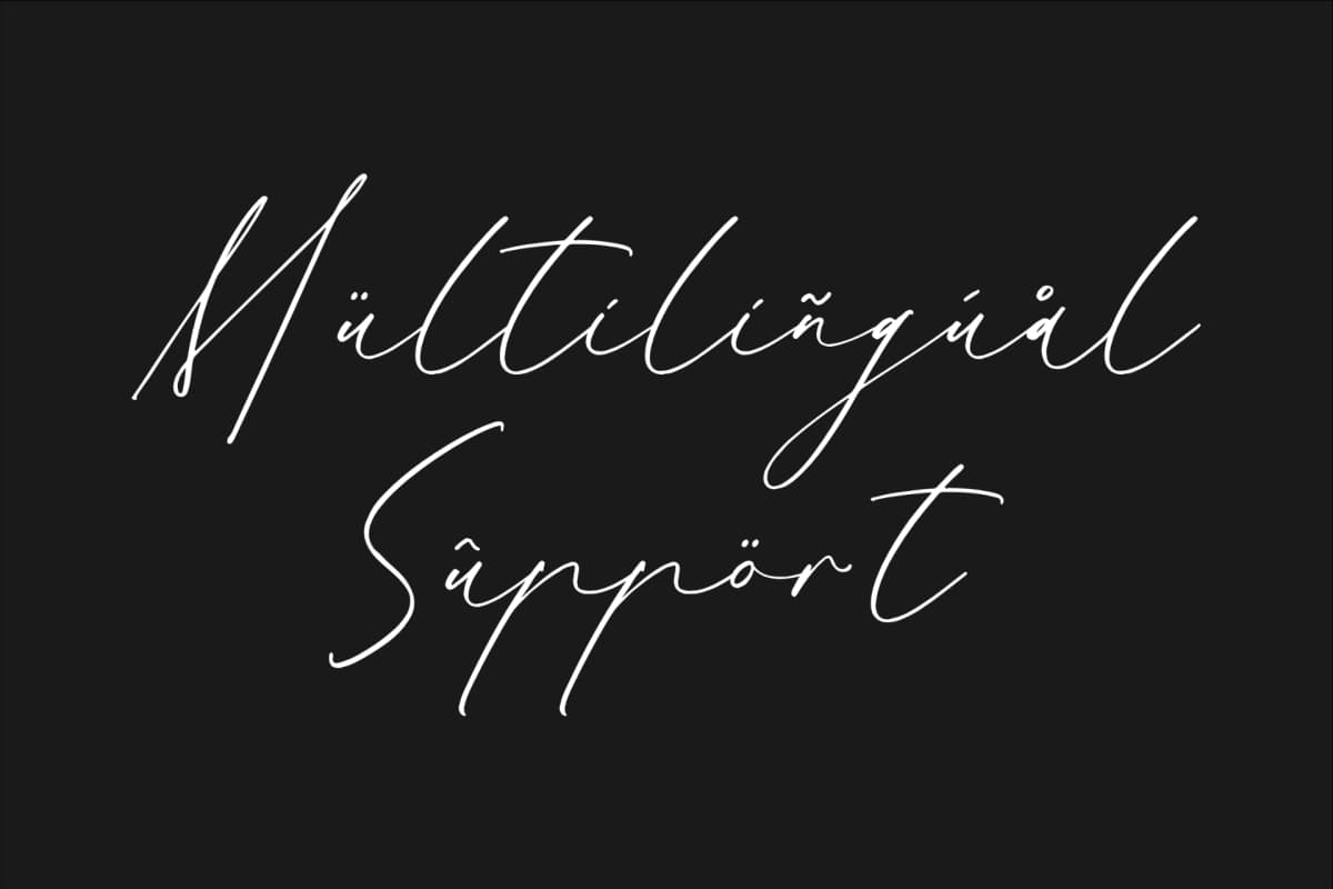 Gatenfield Mondilla - Modern Signature Font font preview 12