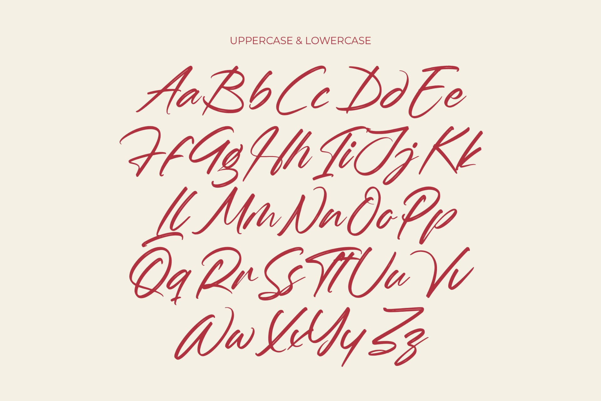 Preview 18 for Whadrat Chothelis - Modern Brush Font Type