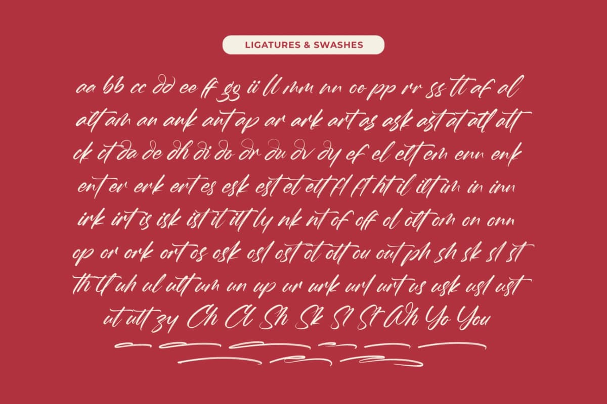 Whadrat Chothelis - Modern Brush Font Type font preview 17