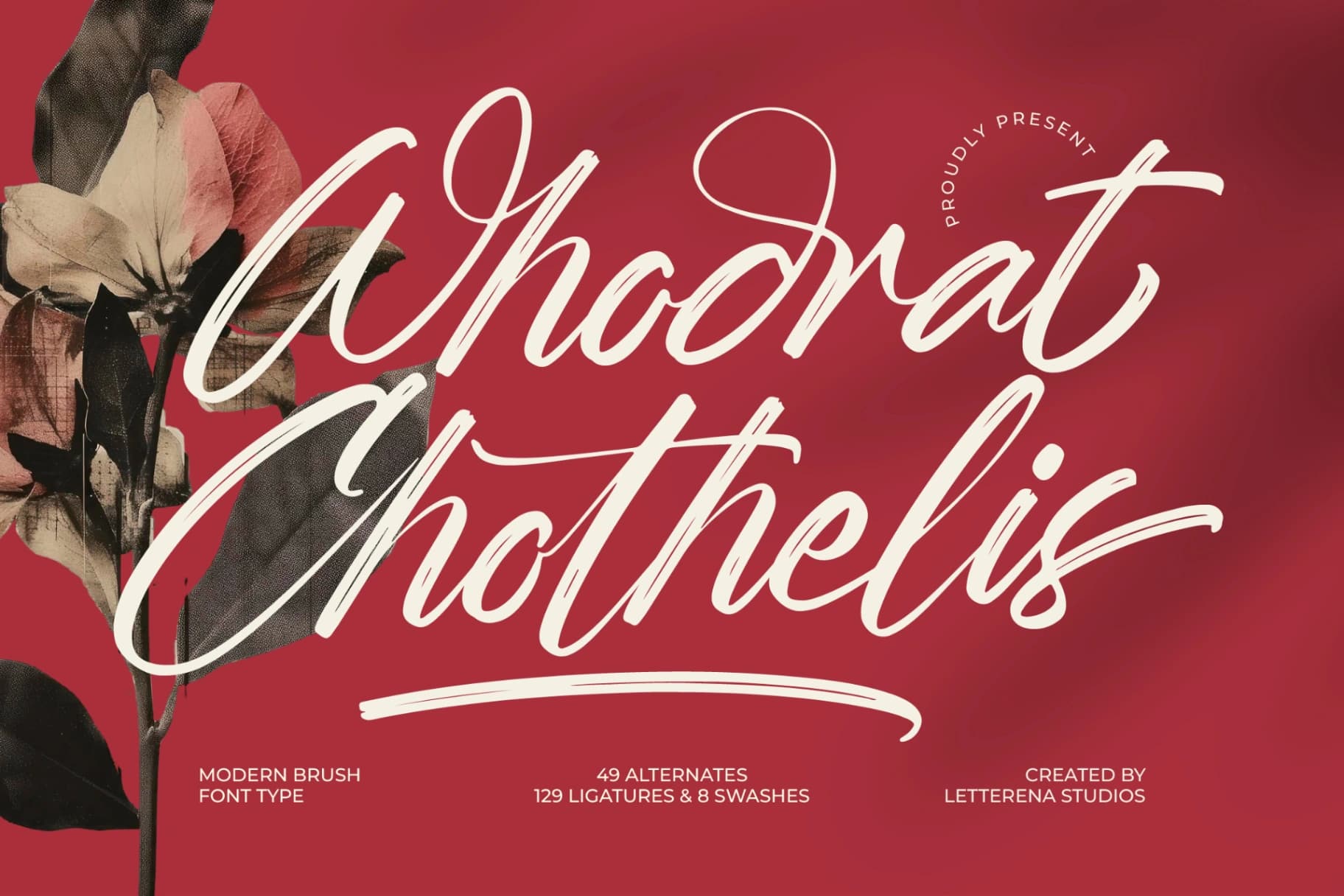 Preview of Whadrat Chothelis - Modern Brush Font Type font