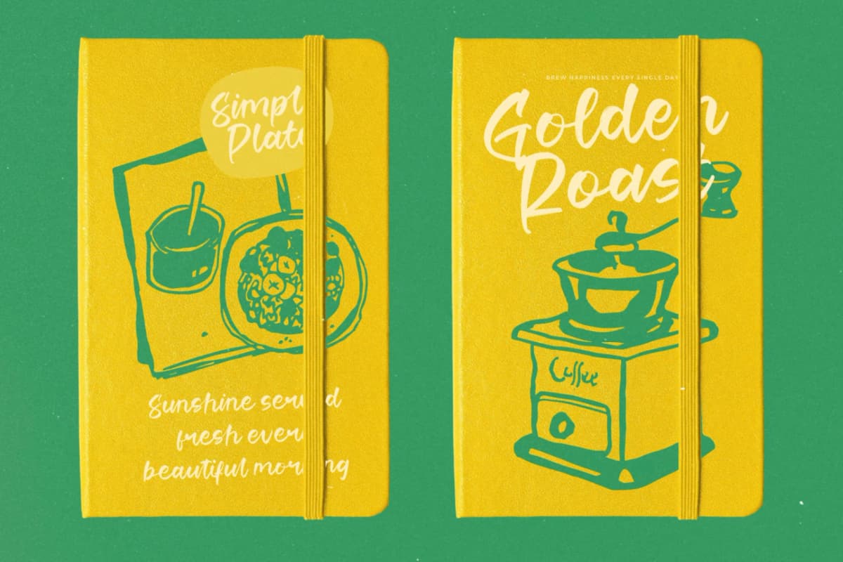 Lemon Talk - Modern Handbrush Font font preview 7