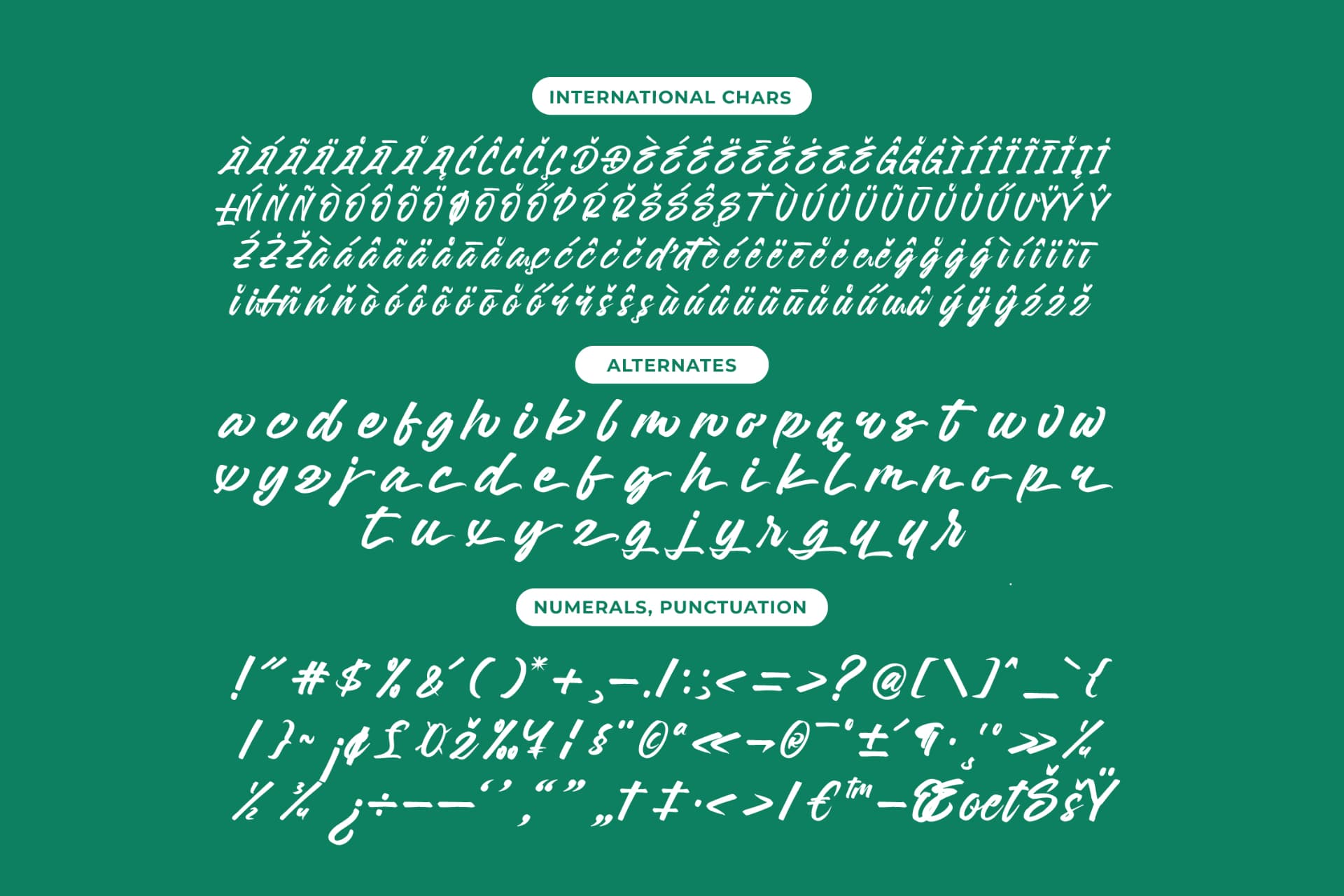 Preview 13 for Sattyne Bregast - Bold Brush Font Type