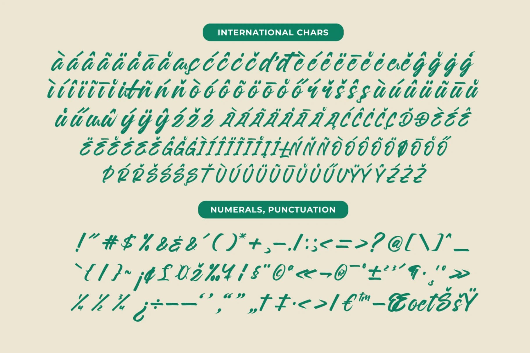 Preview 14 for Sattyne Bregast - Bold Brush Font Type