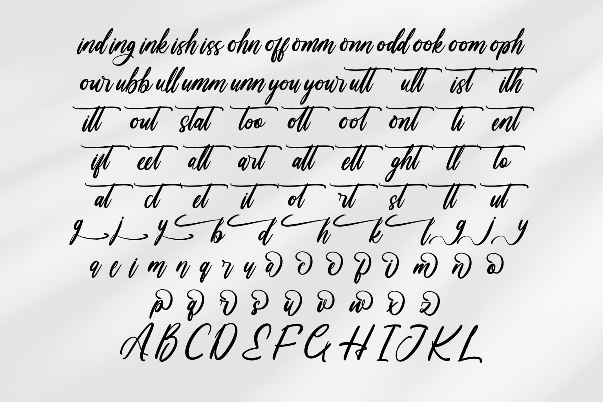 Preview 10 for Shinerak Mottage - Modern Handwritten Font