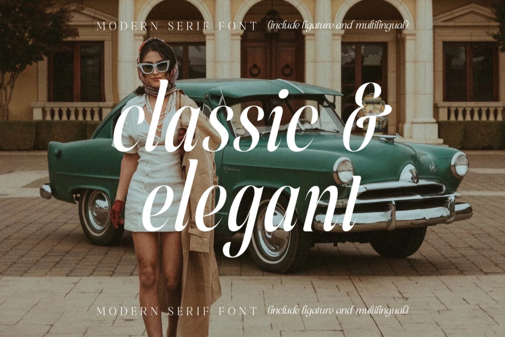 Preview 2 for Peach Charley - Modern Serif Font