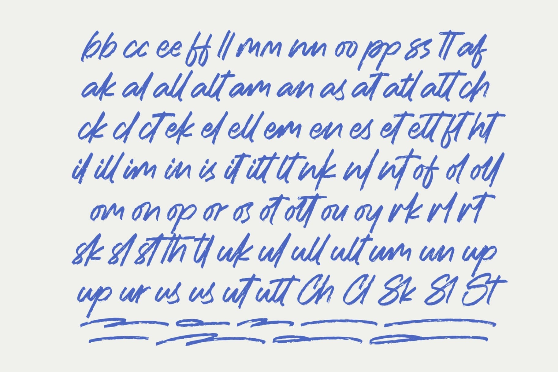 Preview 9 for Rashing Skystand - Handwritten Brush Font