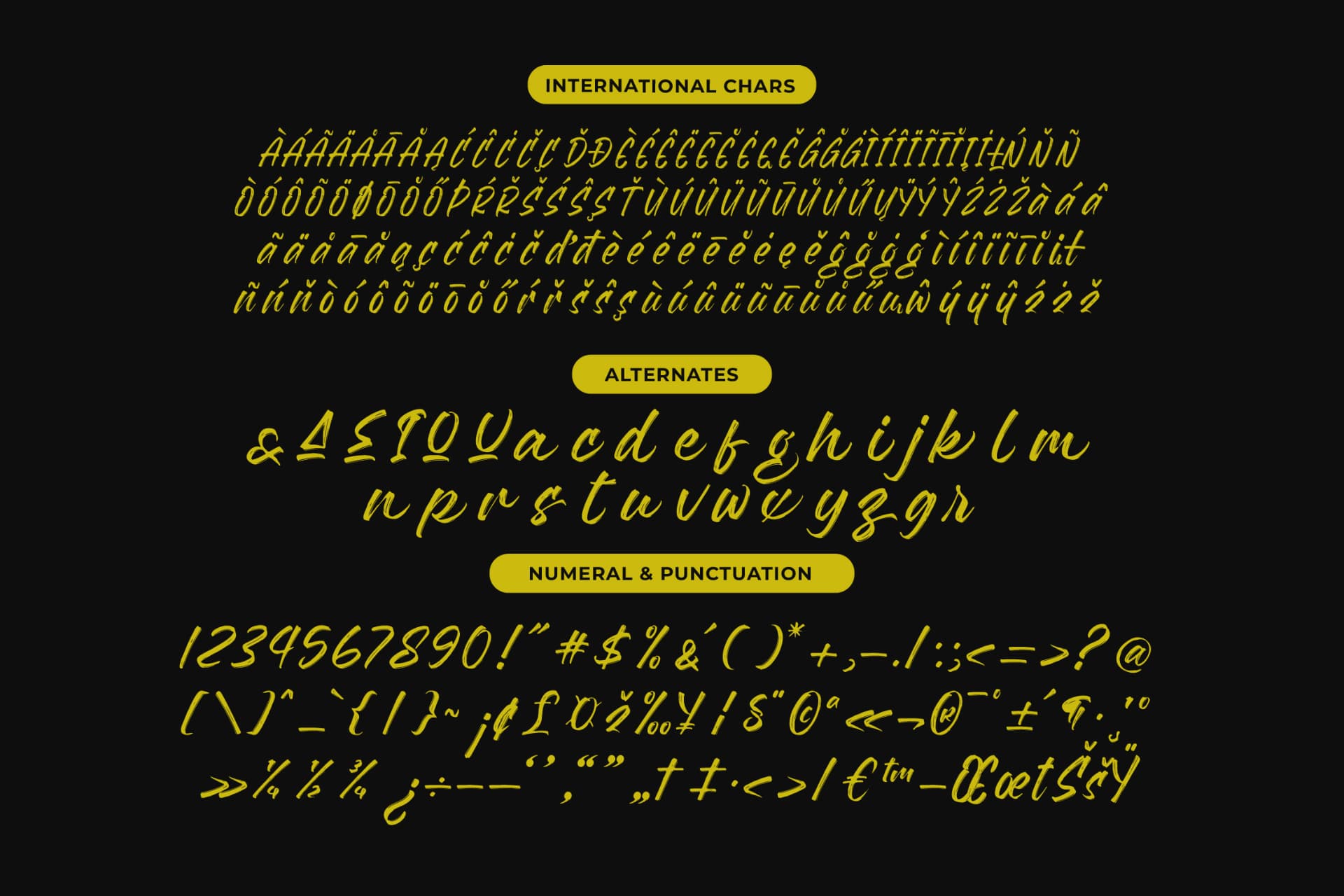 Preview 13 for Flackin Bruska - Modern Brush Font