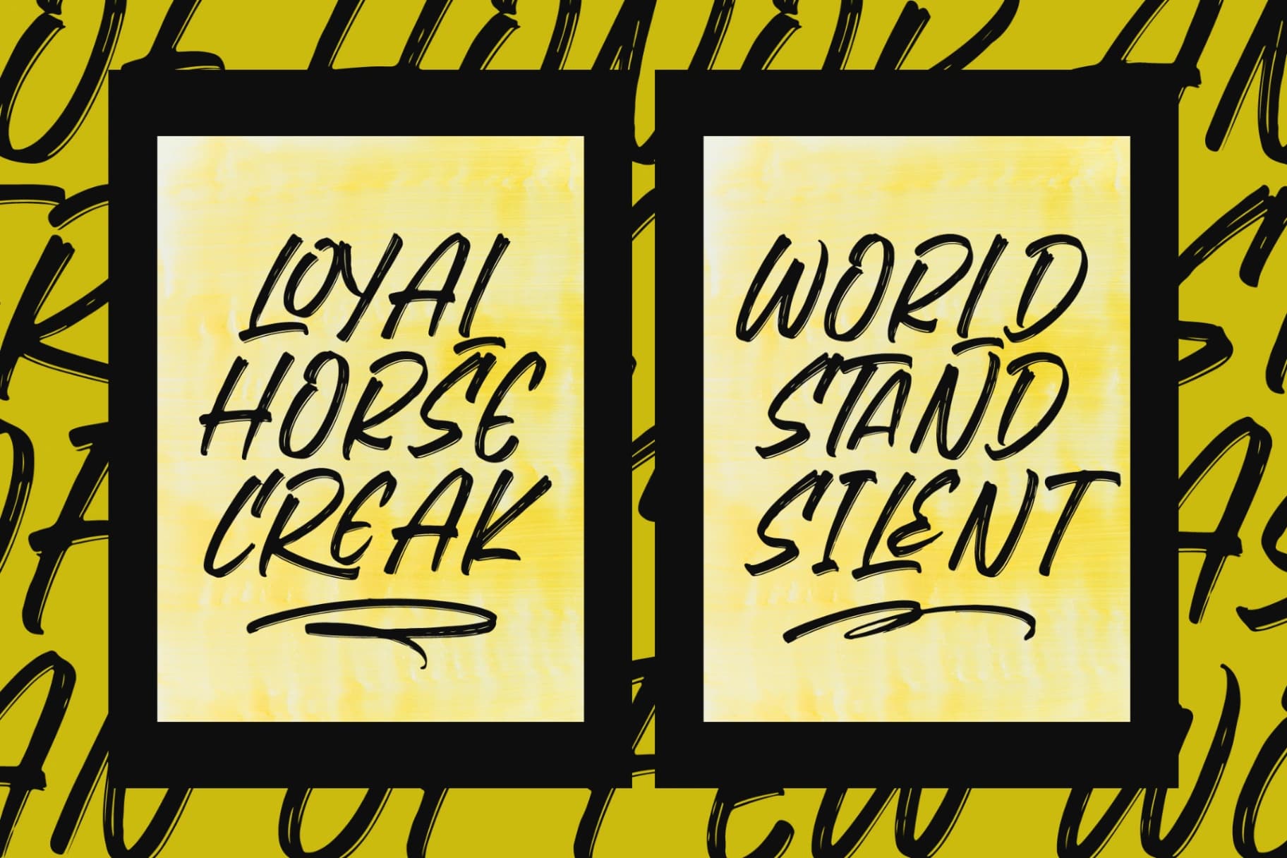Preview 4 for Flackin Bruska - Modern Brush Font