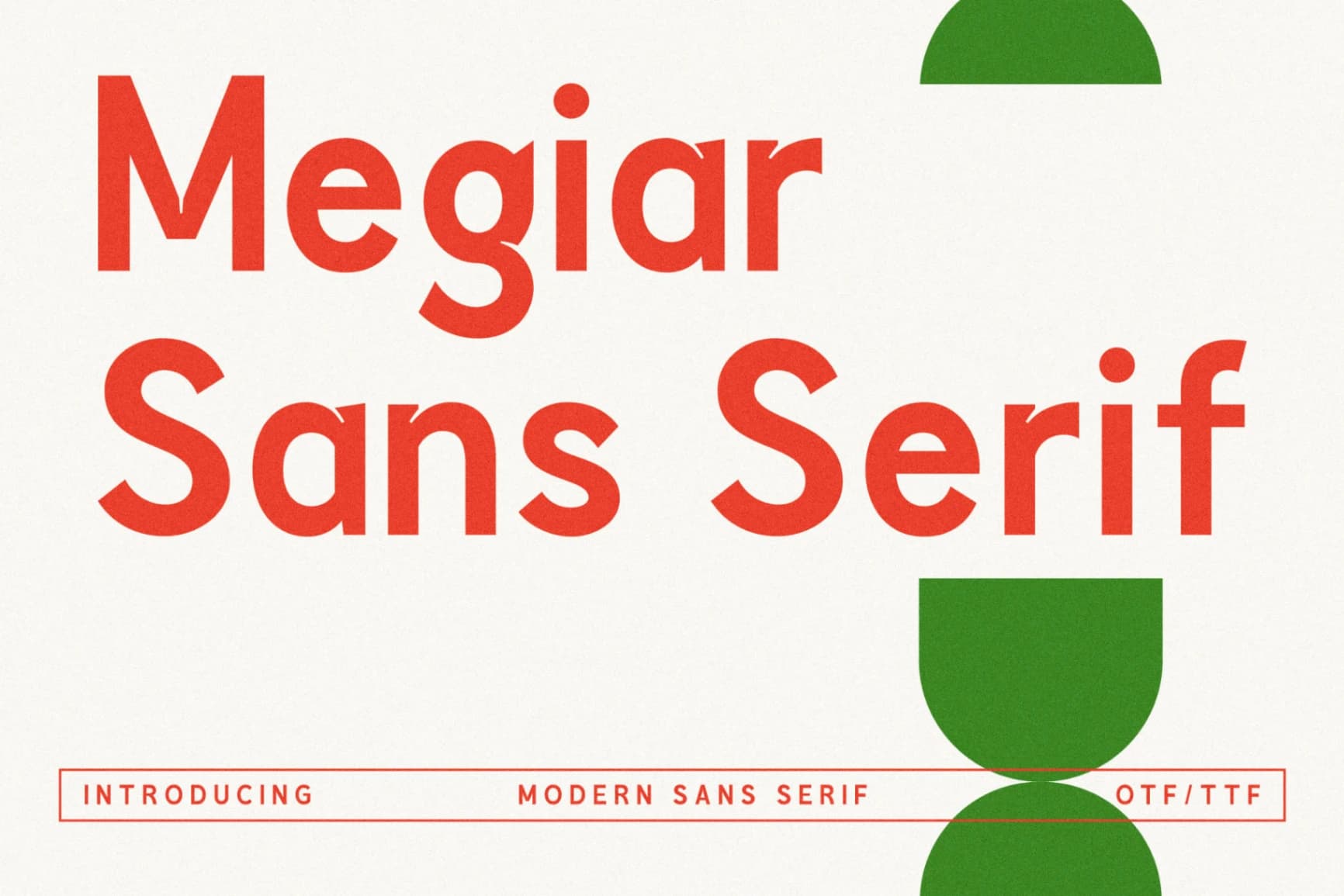 Preview of Megiar - Sans Serif Font font
