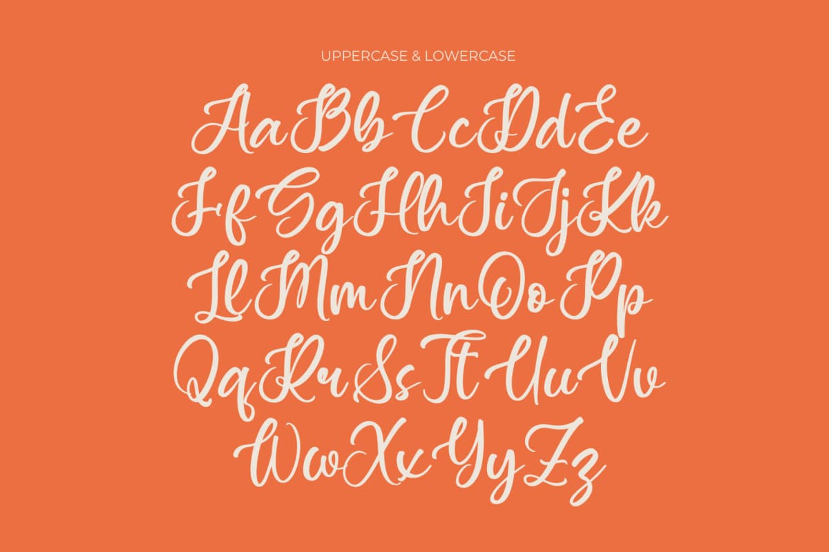 Asylen Raneta - Cute Script Font font preview 10