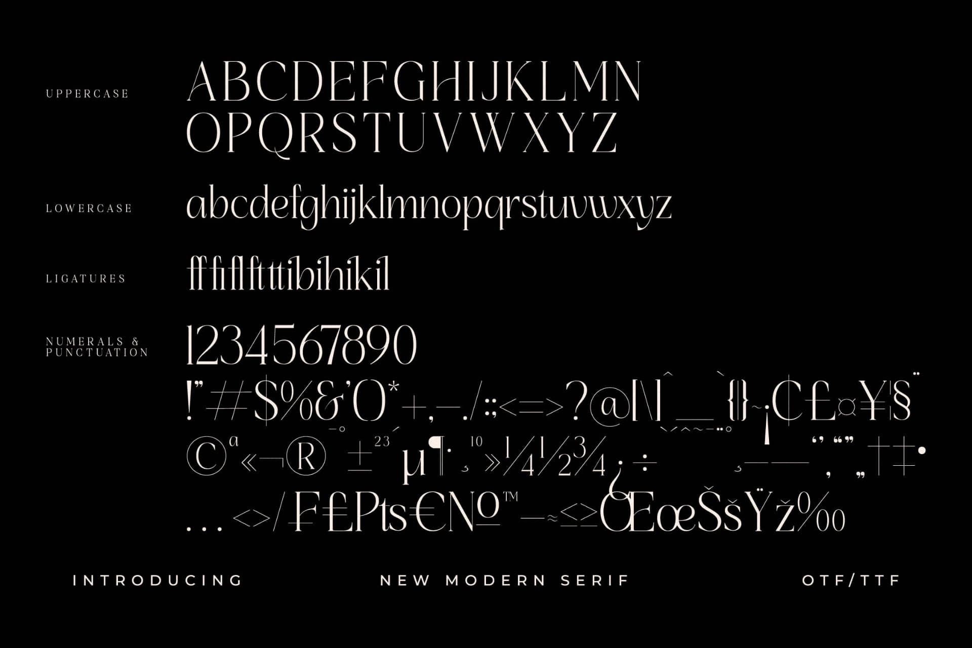 Preview 13 for Hatficeld - New Modern Serif Font