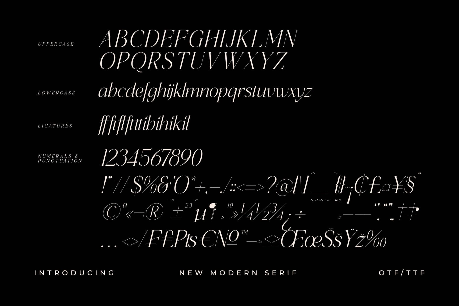 Preview 14 for Hatficeld - New Modern Serif Font