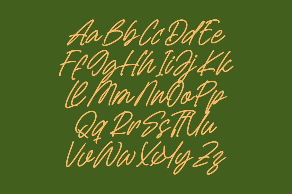 Preview 10 for Sejatty Gartena - Aesthetic Handwritten Font