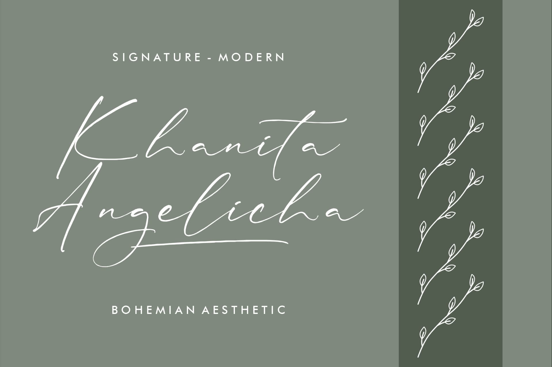 Preview 4 for Rhastela Greams - Modern Signature Font
