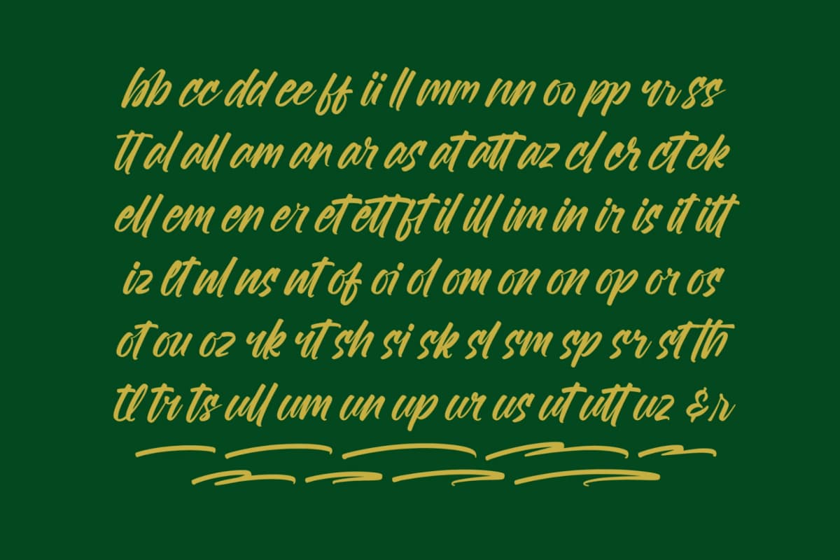 Preview 9 for Royalett Santhun - Bold Handwritten Font