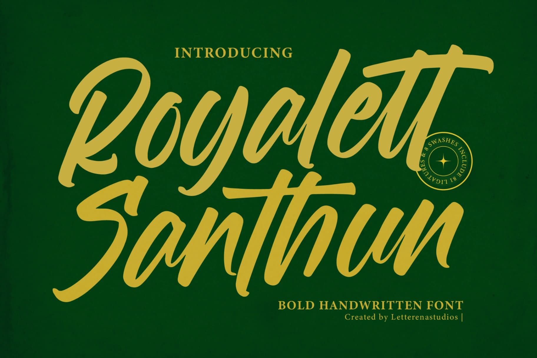 Preview 1 for Royalett Santhun - Bold Handwritten Font