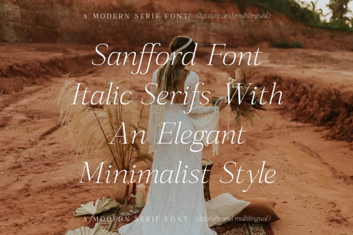 Preview 2 for Sanfford - Modern Serif Font